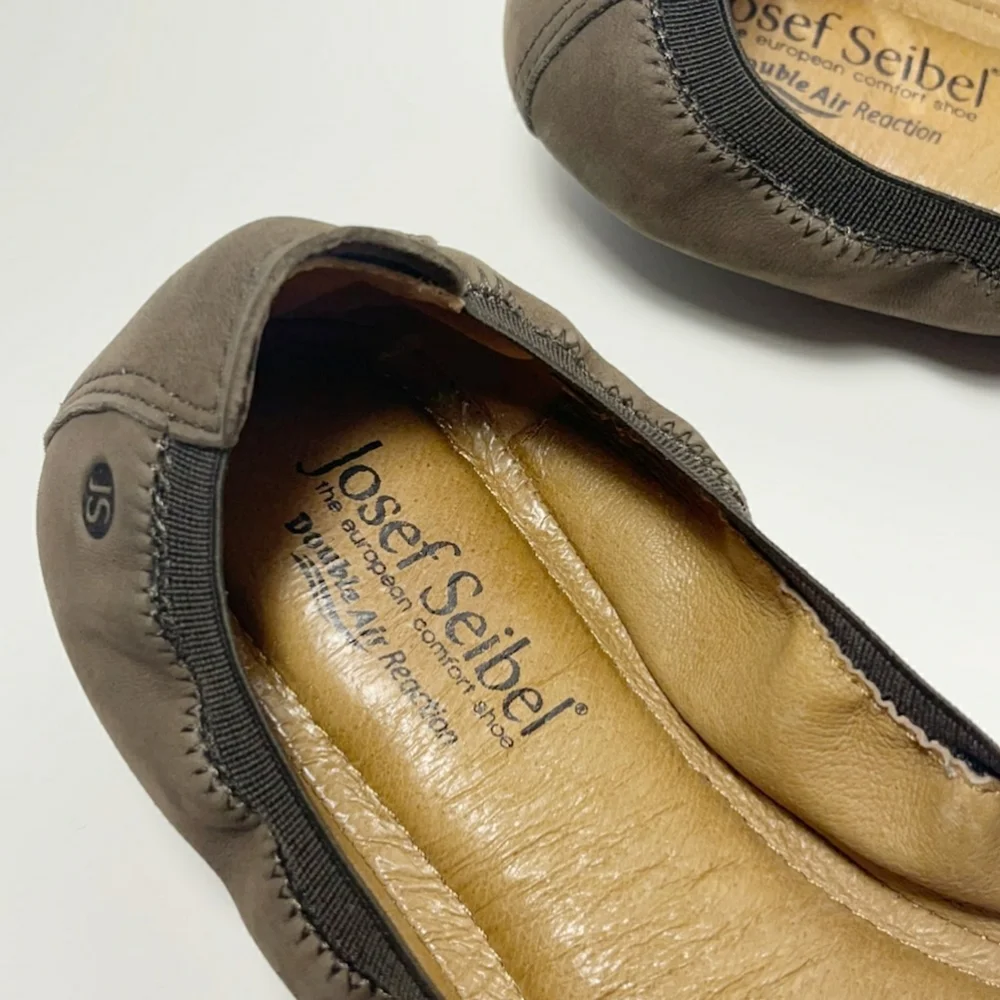 Josef seibel's - brown nubuck ballet flats